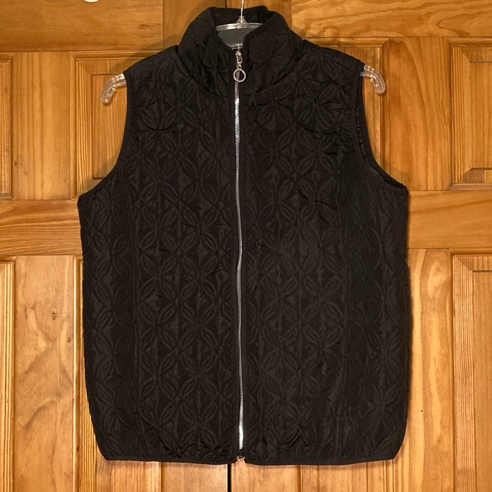 NWOT Architect Vintage 90s Quilted Lined Vest Black Size L Large